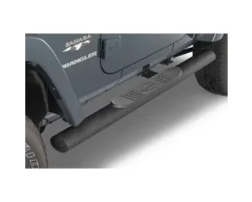 Quadratec QR4 Heavy Duty Oval Side Steps Jeep Wrangler 2-Door JK 2007-2018
